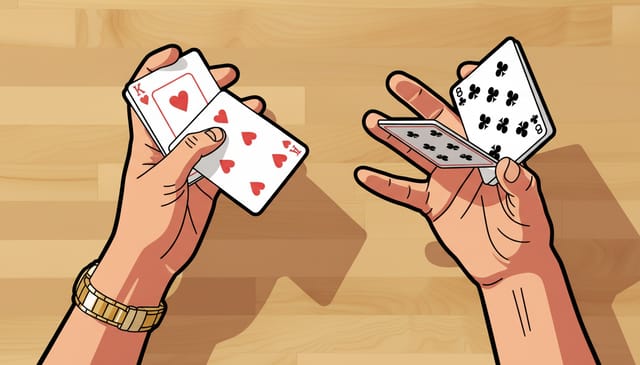 Dynamische Cardistry-Flourishes