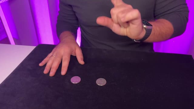 Coins Across - Sleight of Hand